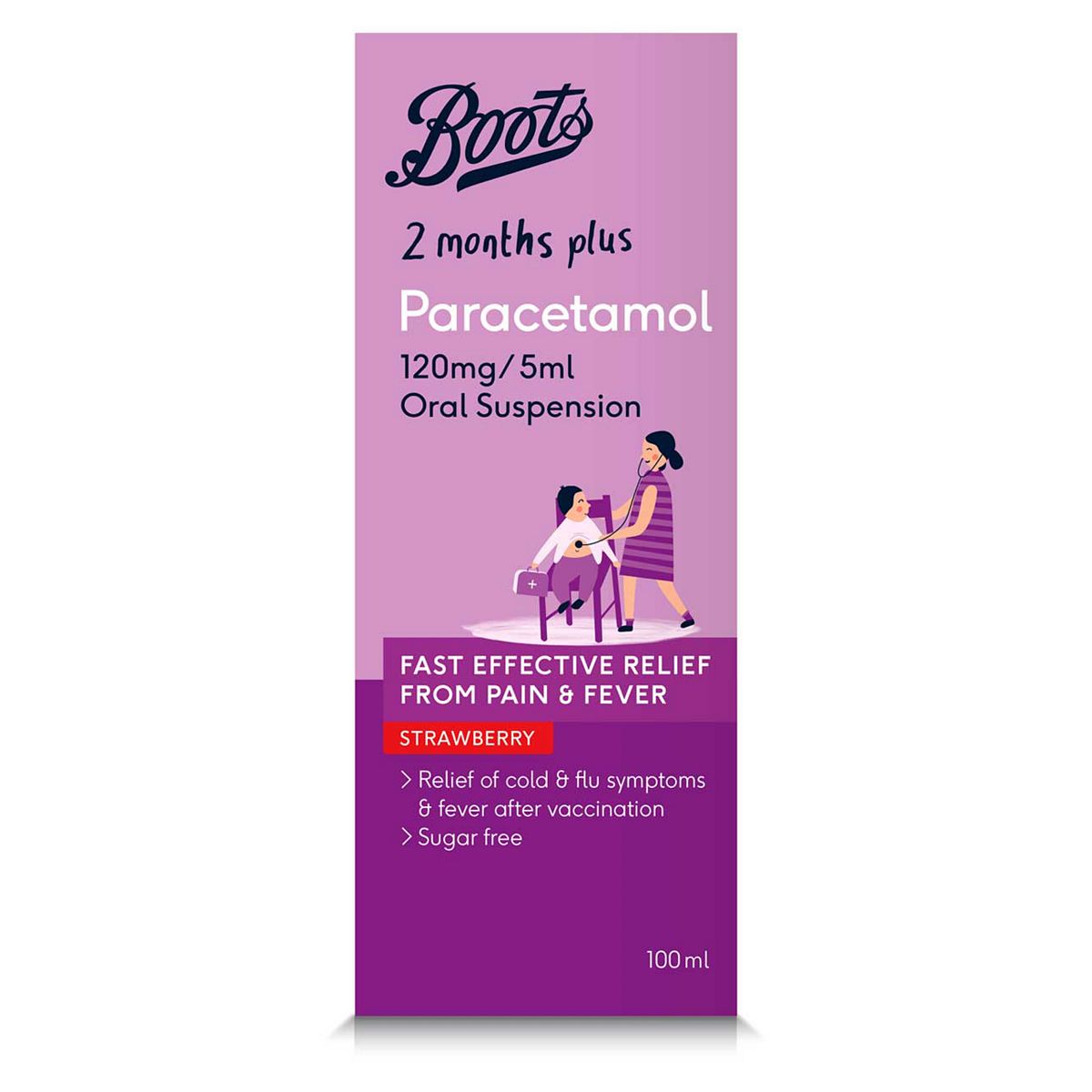   Paracetamol 120 Mg/5Ml Oral Suspension – 100Ml