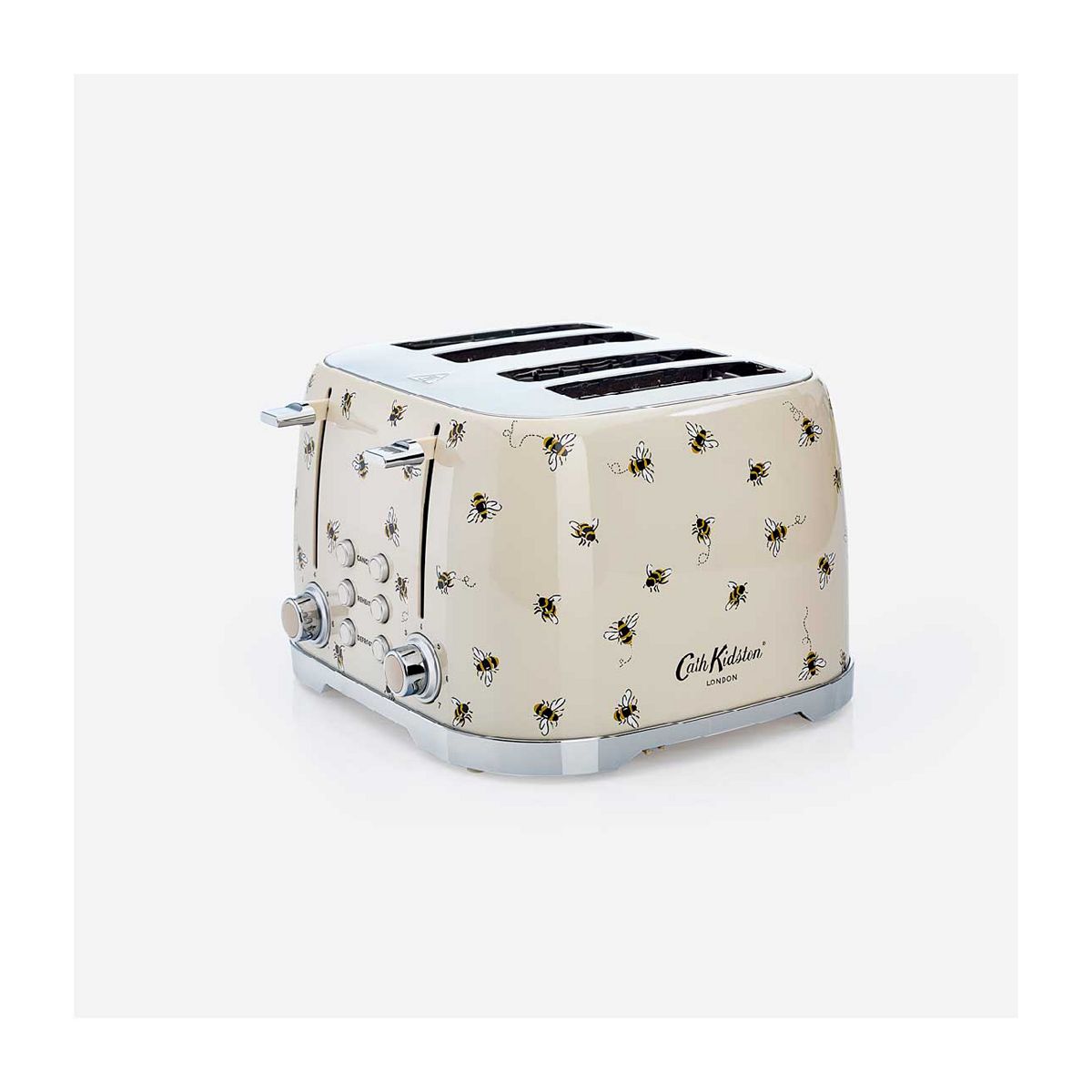 Vq Cath Kidston 4 Slice Toaster Cream With Bees