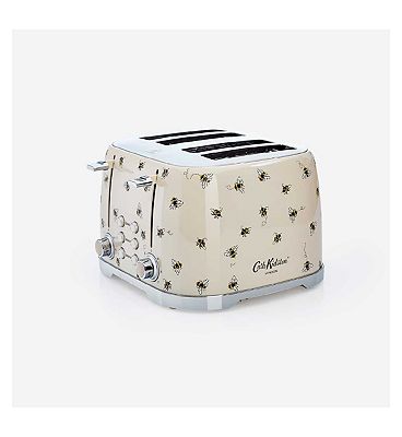 VQ Cath Kidston 4 Slice Toaster Cream with Bees