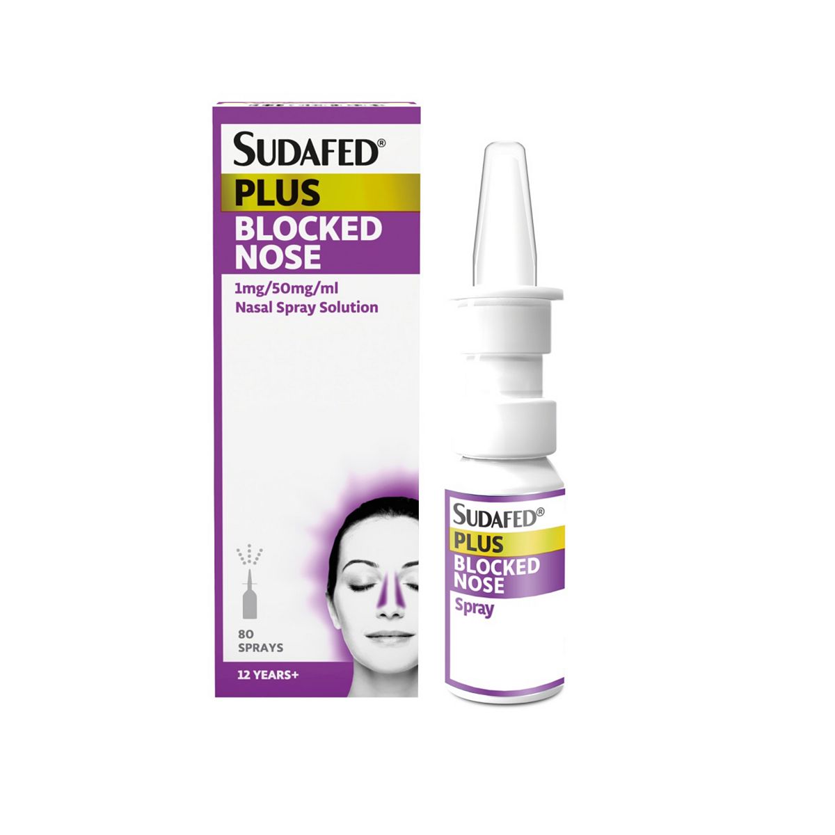 Sudafed Plus Blocked Nose 1Mg/50Mg/ml Nasal Spray Solution – 10ml