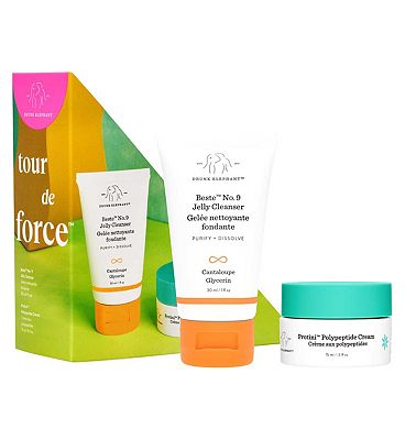 Click to view product details and reviews for Drunk Elephant Tour De Force Set.