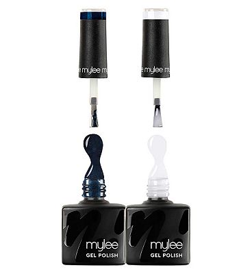 Mylee Gel Nail Polish Duo Blue Skies White Lies 2 X, 8ml