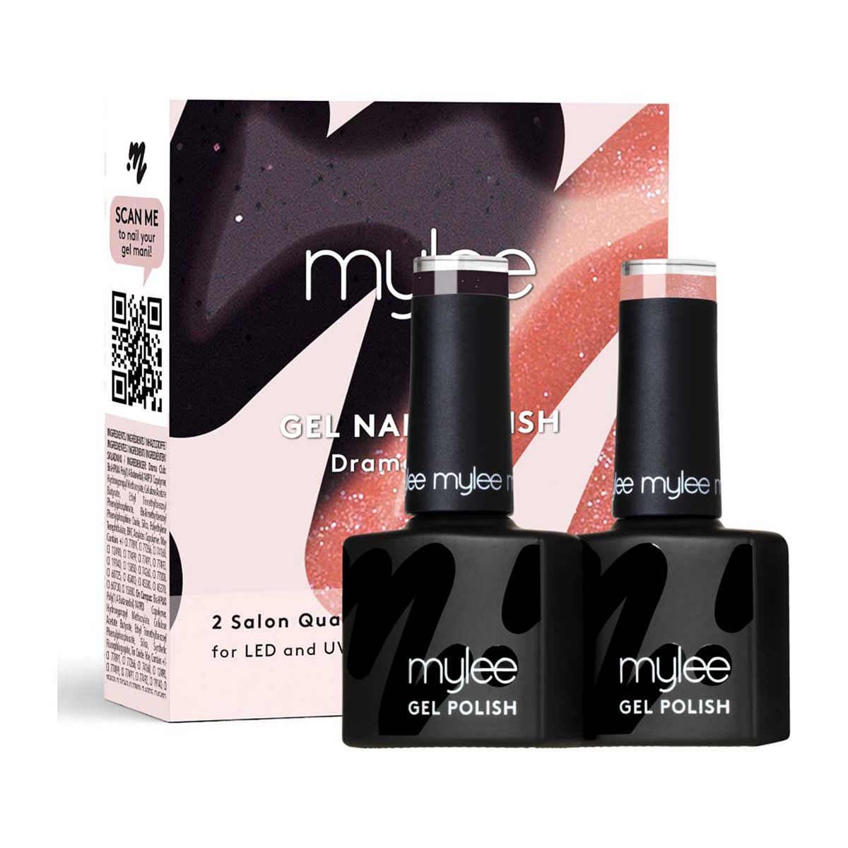 Mylee Gel Nail Polish Duo Drama Queen 2 X 8ml