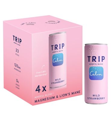 TRIP Wild Strawberry Magnesium drink Multipack 4 x 250ml - Boots