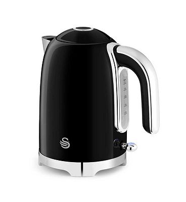 Swan Solace 1.7L Stainless Steel Jug Kettle Black