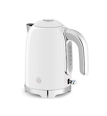 Swan Solace 1.7L Stainless Steel Jug Kettle White