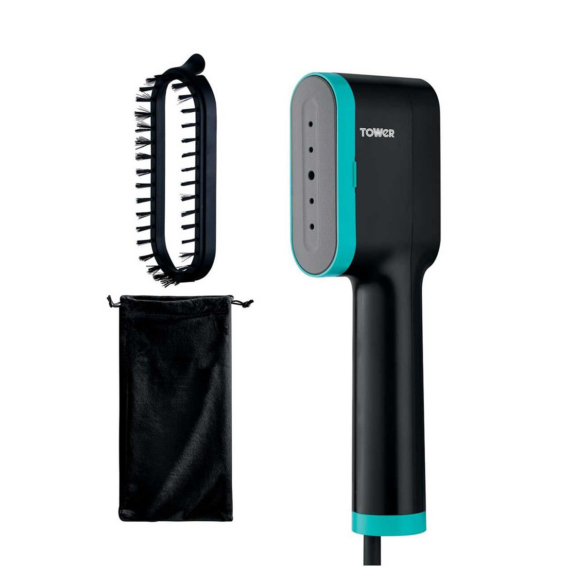 Tower 1400W Digital Garment Steamer Teal And Black