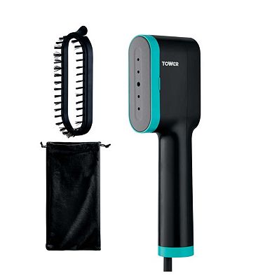 Tower 1400W Digital Garment Steamer Teal And Black