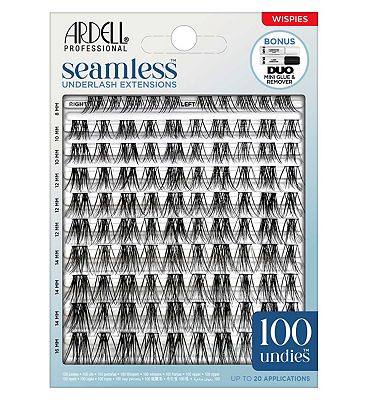 Click to view product details and reviews for Ardell Seamless Wispies 100 Clusters Set With Duo Long Wear Glue.