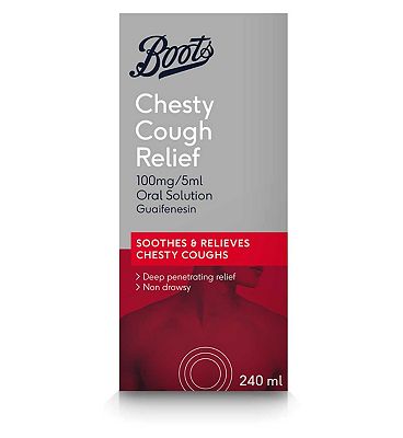 Click to view product details and reviews for Boots Chesty Cough Relief 100mg 5ml Oral Solution 240ml.