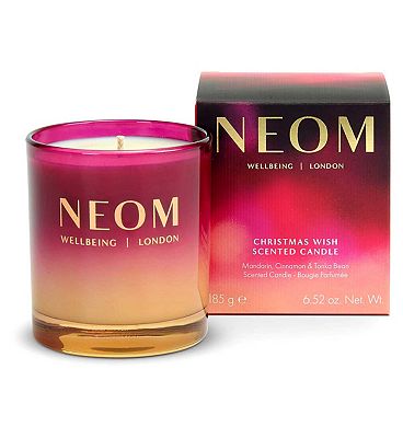 Click to view product details and reviews for Neom Wellbeing Christmas Wish 1 Wick Candle 185g.