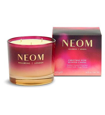 Click to view product details and reviews for Neom Wellbeing Christmas Wish 3 Wick Candle 420g.