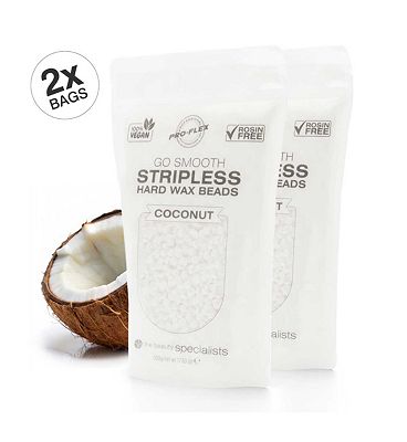 Rio Go Smooth Stripless Hard Wax Beads Coconut 500g - 2 Bags