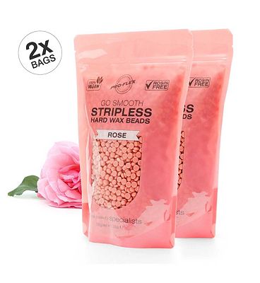 Rio Go Smooth Stripless Hard Wax Beads Rose 500g - 2 Bags