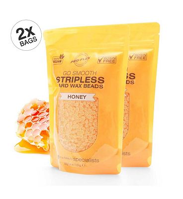 Rio Go Smooth Stripless Hard Wax Beads Honey 500g - 2 Bags