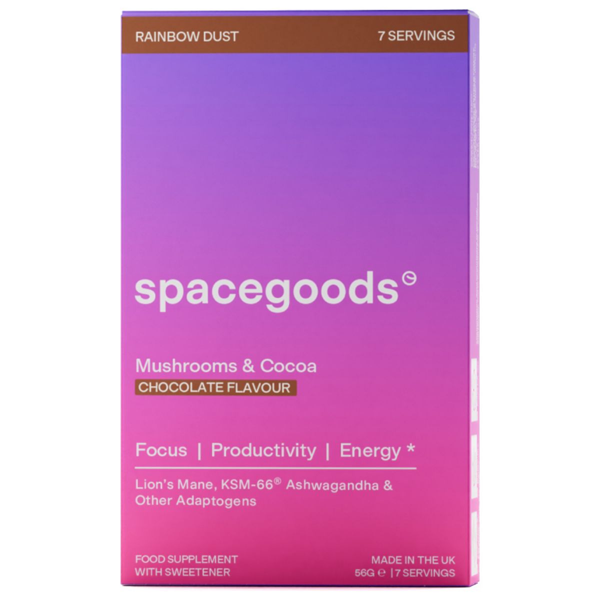 Spacegoods Rainbow Dust Chocolate Mushroom Blend 8G X 7 Sachets