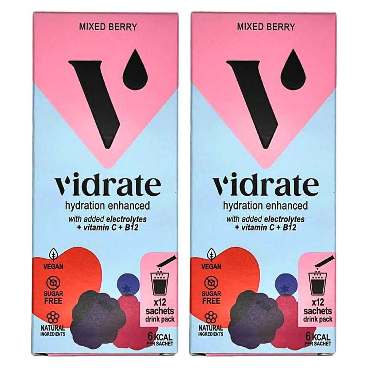 Vidrate Hydration Mixed Berry 2 X 12S