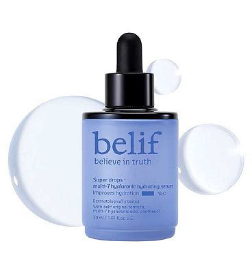 Click to view product details and reviews for Belif Super Drops Multi 7 Hyaluronic Hydrating Serum 30ml.