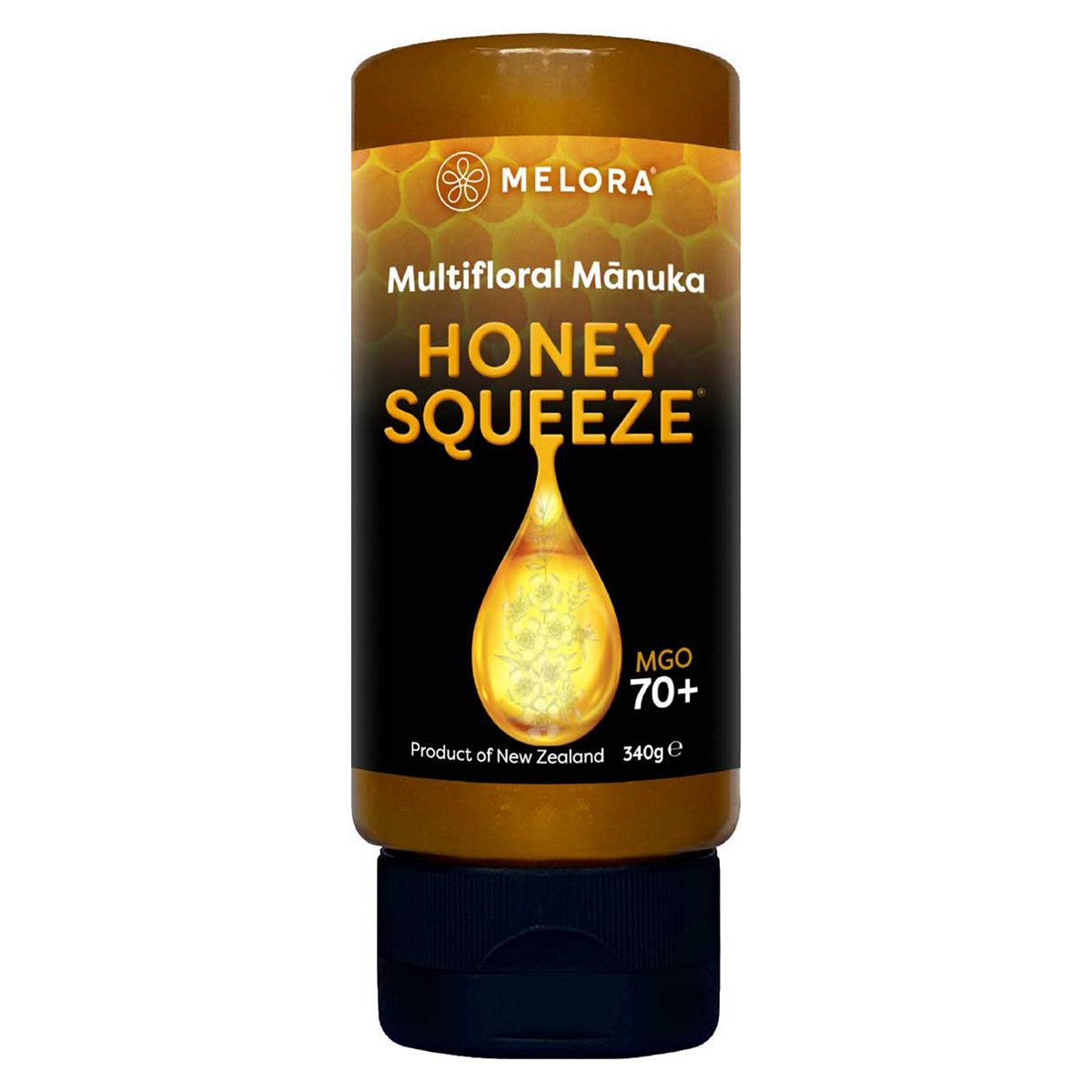 Melora Multifloral Manuka Honey 70+ Mgo Squeeze 330G