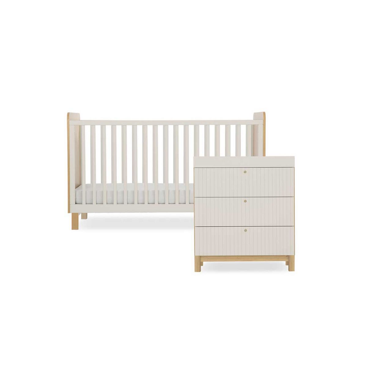 Cuddleco - Nursery Furniture Set - Oak/Cashmere - 2 Piece