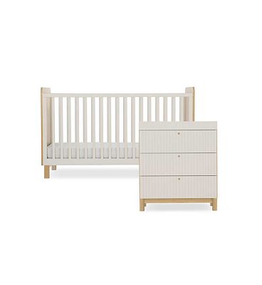 Cuddleco Remi Nursery Furniture 2 Piece Set Oak Cashmere