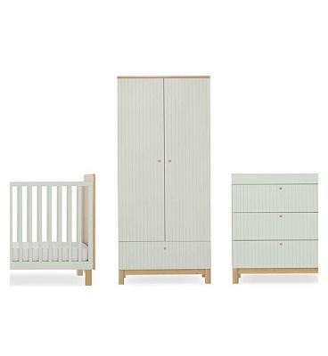 Cuddleco Remi Nursery Furniture 3 Piece Set Oak Green