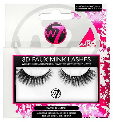Click to view product details and reviews for W7 3d Faux Mink Back To Mine False Lashes Pair And Lash Adhesive 1ml.