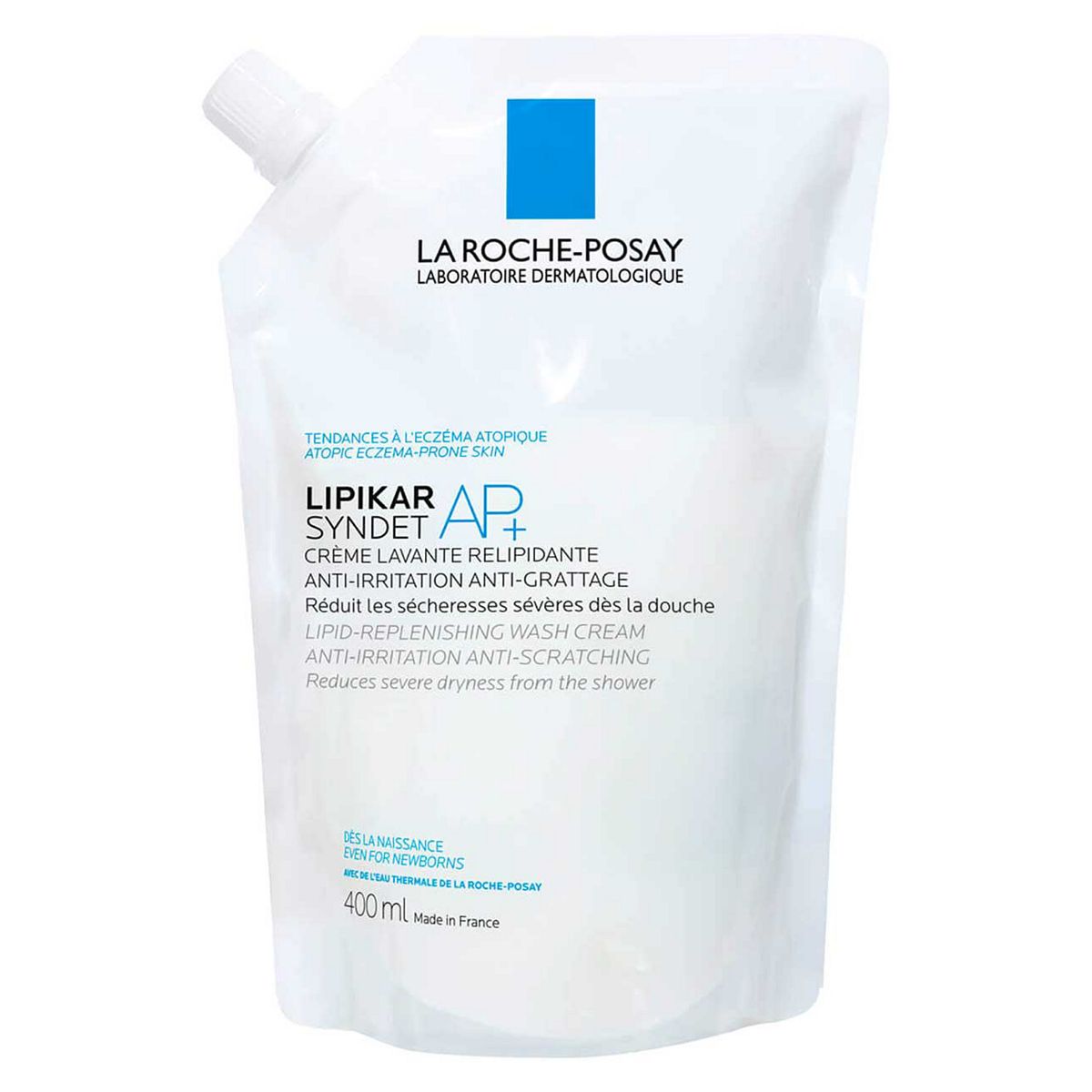 La Roche-Posay Lipikar Syndet Ap+ Cream Wash Refill Pouch 400Ml
