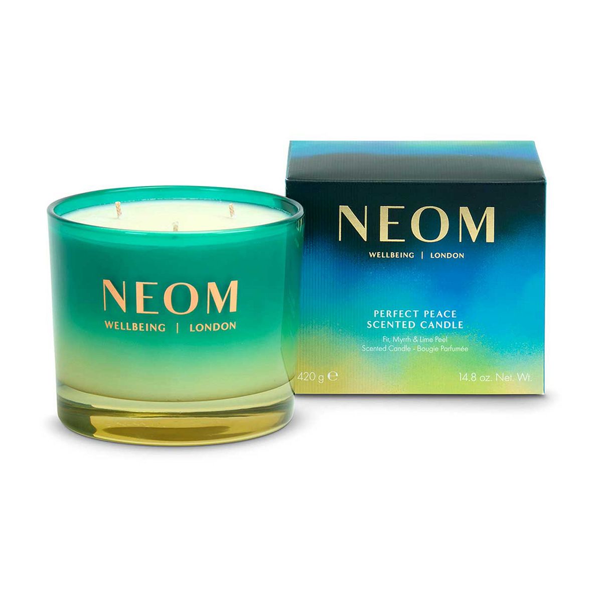 Neom Wellbeing Perfect Peace 3 Wick Candle 420G
