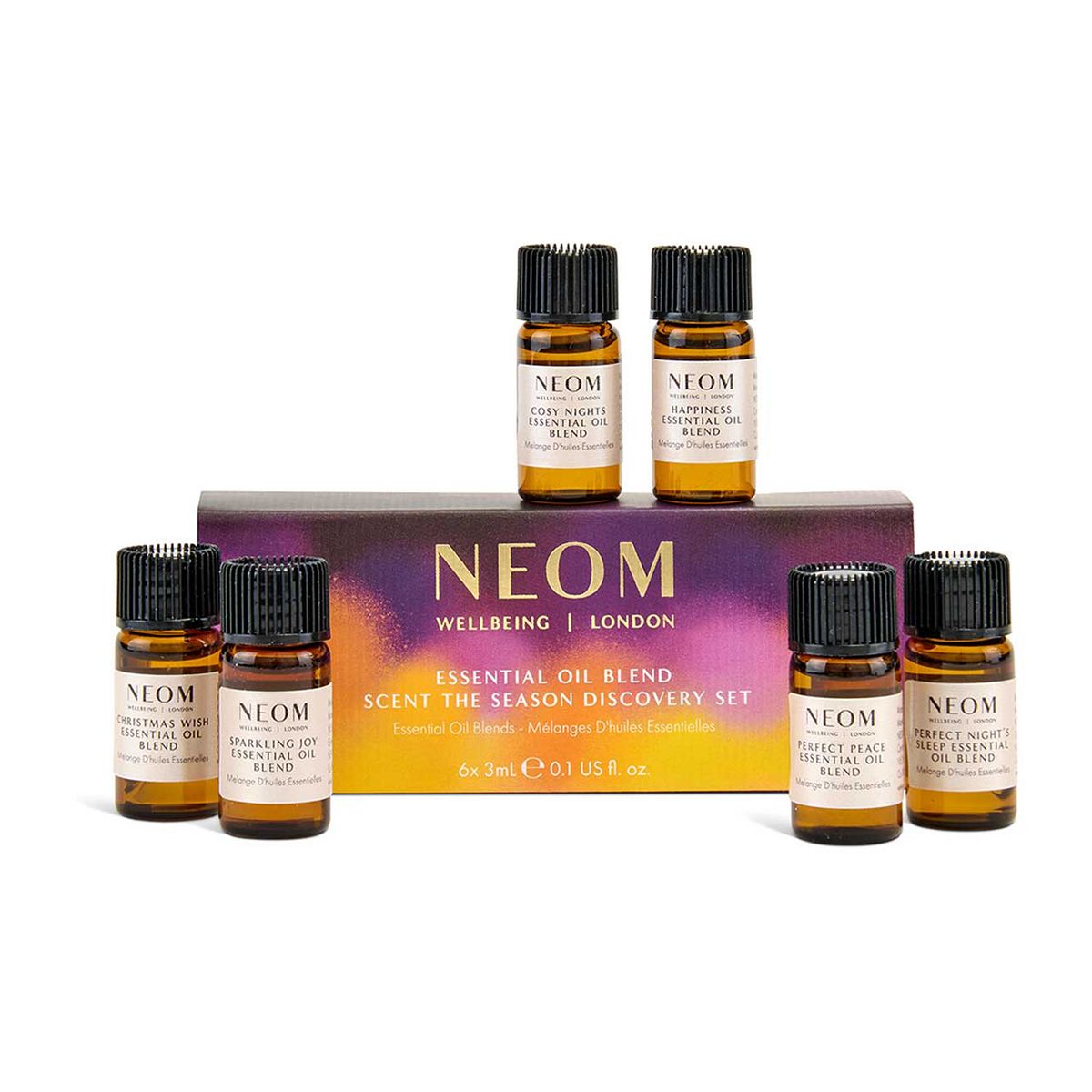 Neom Wellbeing Scent The Season Essential Oil Blend Discovery Collection
