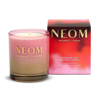 Click to view product details and reviews for Neom Wellbeing Sparkling Joy 1 Wick Candle 185g.