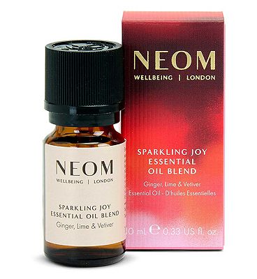 Click to view product details and reviews for Neom Wellbeing Sparkling Joy Essential Oil Blend 10ml.