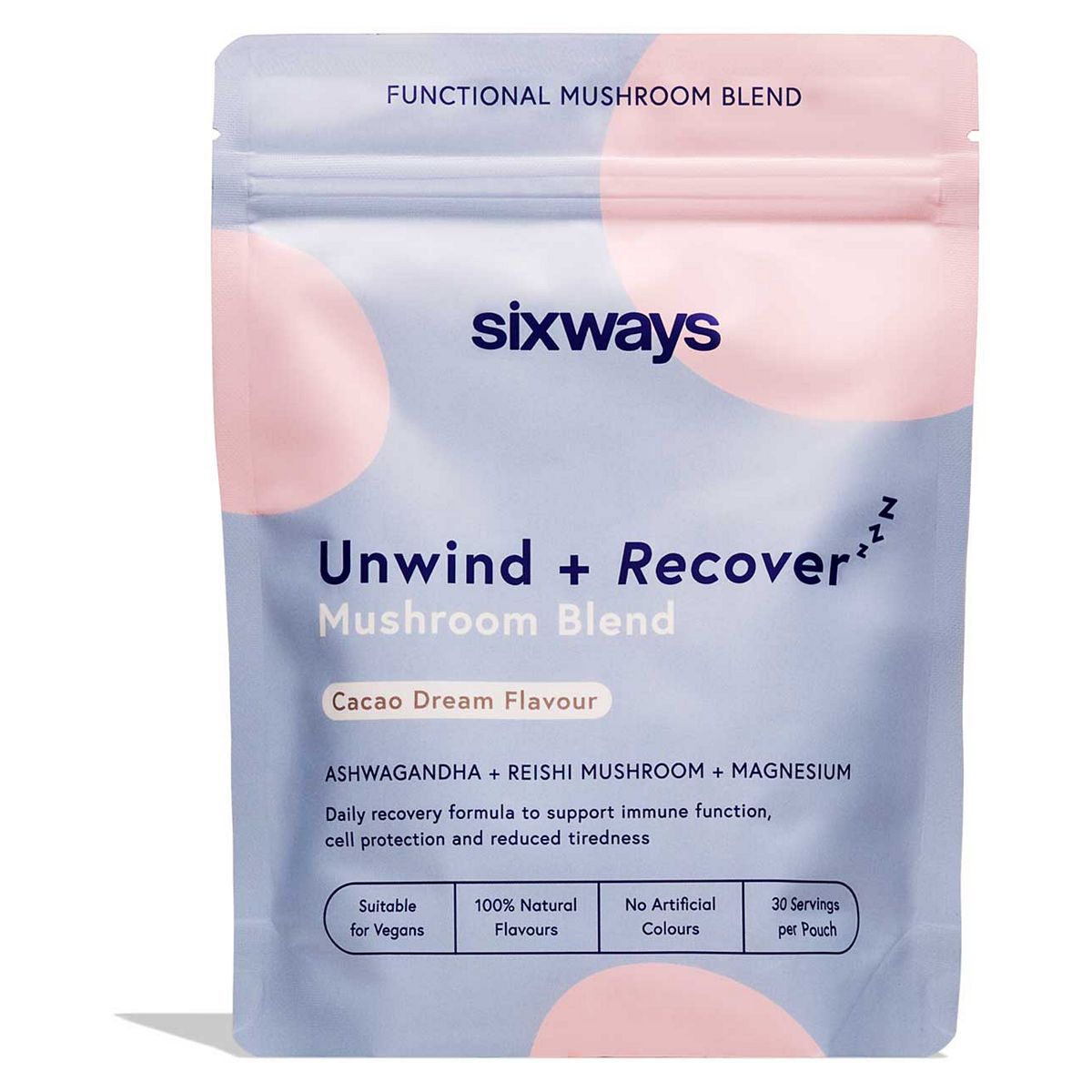 Sixways Unwind And Recover Powder Cacao Dream Flavour 150g