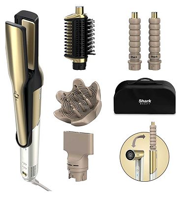 Shark Glam Hot Tool Air Styling + Drying System Gold 5-in-1 - For