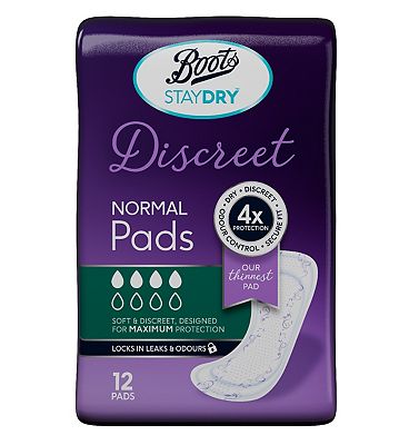 Click to view product details and reviews for Boots Staydry Discreet Normal Pads 12s.