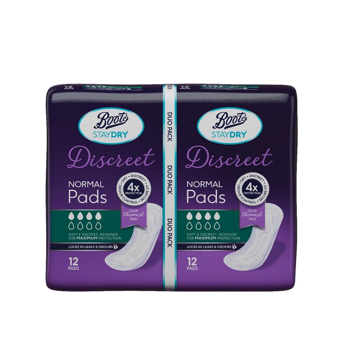 Staydry   Discreet Normal Pads Duo 24S