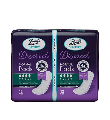 Click to view product details and reviews for Boots Staydry Discreet Normal Pads Duo 24s.
