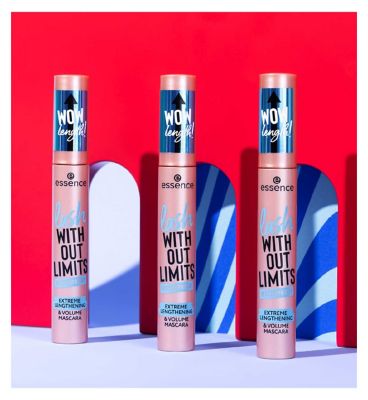 essence Lash Without Limits Waterproof Extreme Lengthening & Volume Mascara 03 Black Waterproof 13ml (6)