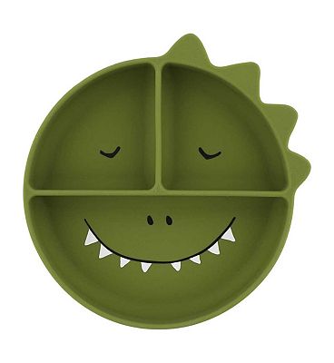 Trixie Silicone Divded Suction Plate Mr Dino