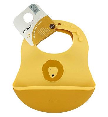 Trixie Silicone Bib 2 Pack Mr Lion