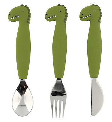 Trixie Silicone Cutlery Set Mr Dino