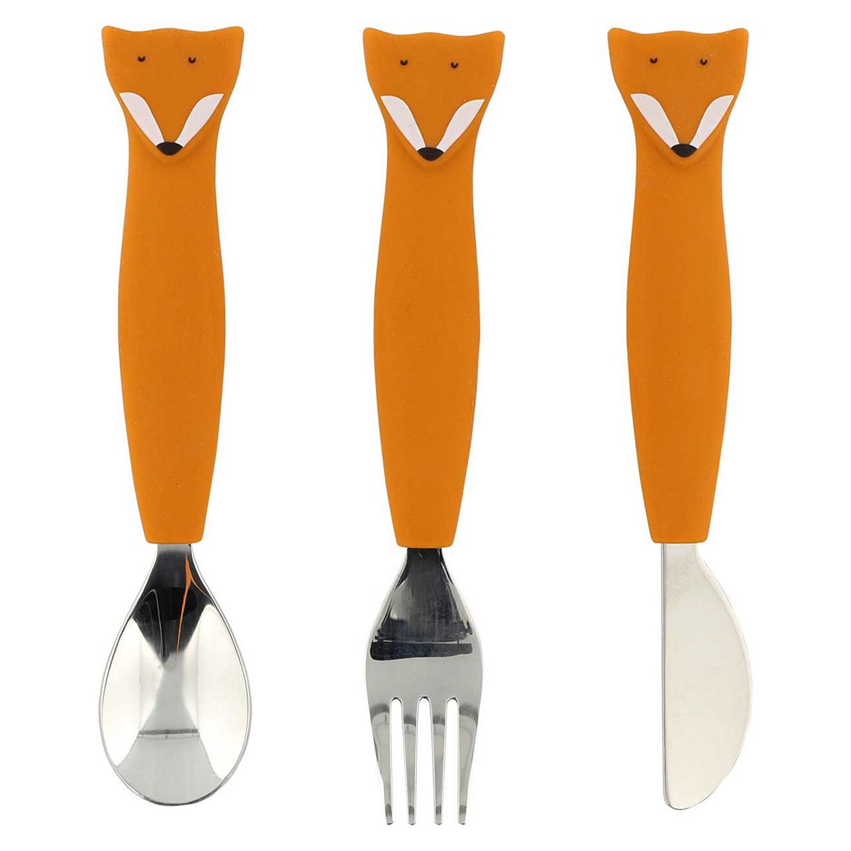 Trixie Silicone Cutlery Set Mr Fox