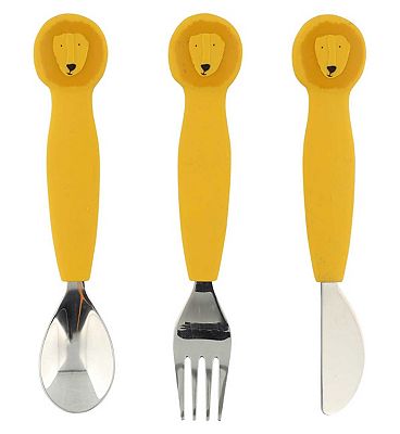 Trixie Silicone Cutlery Set  Mr Lion