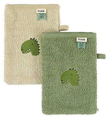 Trixie Washcloths 2-Pack - Aura Dino