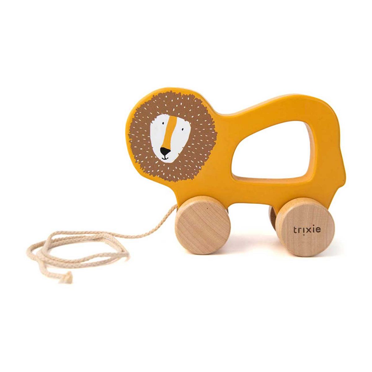 Trixie Wooden Pull Along Toy - Mr. Lion