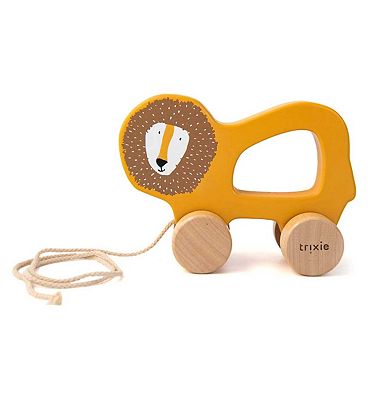 Trixie Wooden Pull Along Toy - Mr. Lion