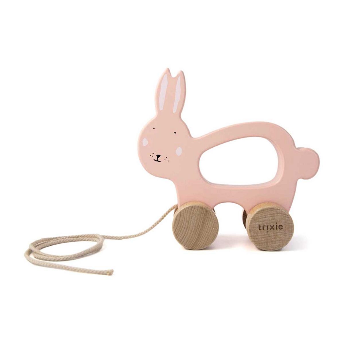 Trixie Wooden Pull Along Toy Mrs Rabbit