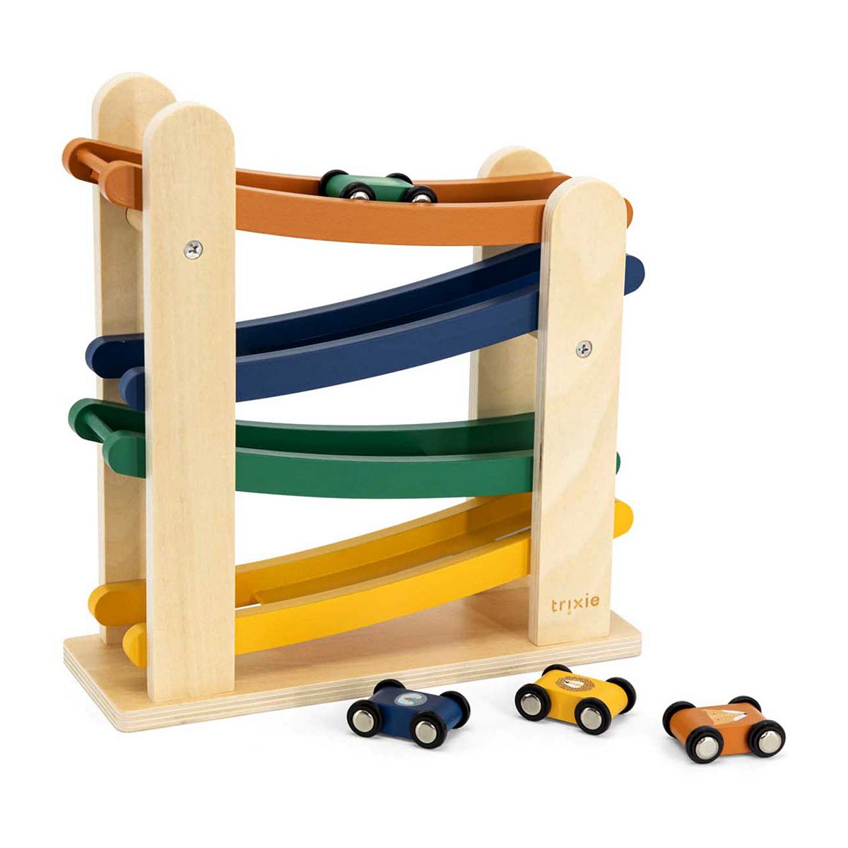 Trixie Wooden Ramp Racer With 4 Cars