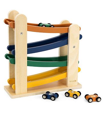 Trixie Wooden Ramp Racer with 4 Cars