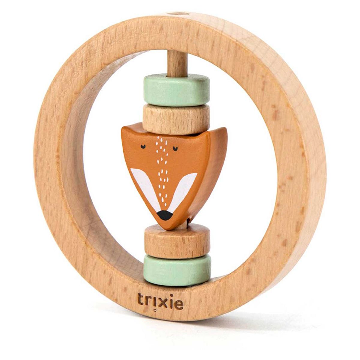 Trixie Wooden Round Rattle - Mr. Fox
